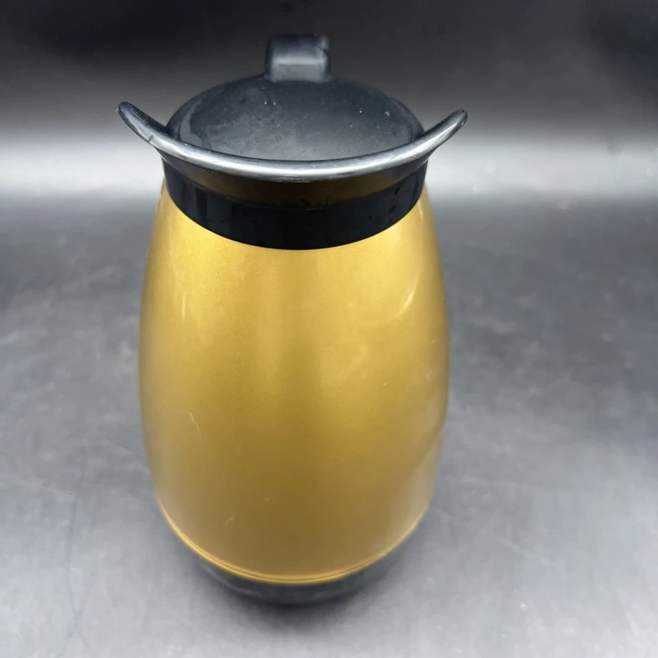 Jarra de jarra de café aislante dorado térmica vintage usada en excelente estado Westbend MCM Foto 2 de 4