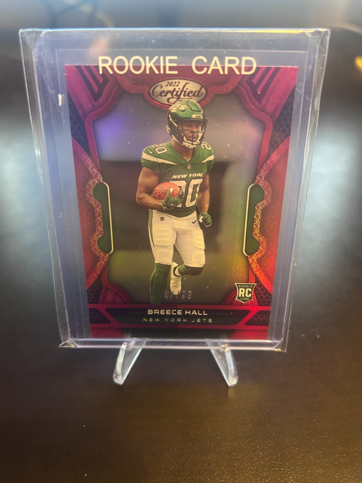 2022 Panini Certified - Rookies Breece Hall #107 Mirror Red /99 (RC)
