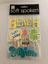 Me & My Big Ideas - Soft Spoken Embellishments -  Sunshine Beach Theme - New -