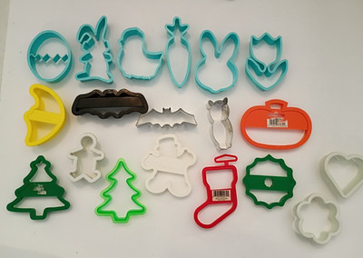 Cookie Cutters Easter, Halloween, Christmas, Flower, Heart Lot of 19