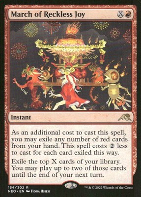 March of Reckless Joy - Kamigawa: Neon Dynasty NEO - 154 - MTG Magic