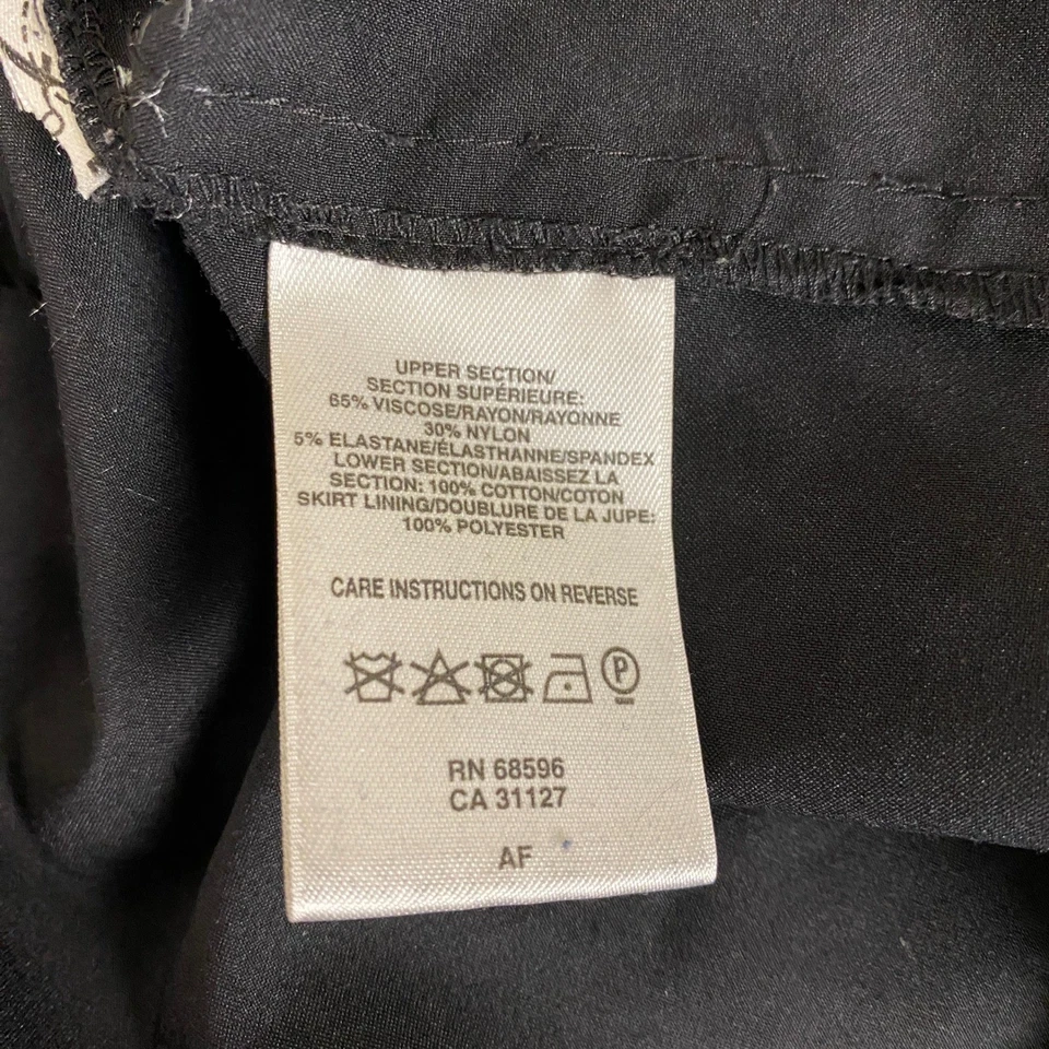 DKNYC 女式大码黑色短袖蕾丝开襟针织底部休闲职业 — 第 4/4 张图片