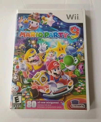 Nintendo Wii Mario Party 9 - Complete with Disc, Case, & Manual - Very Good