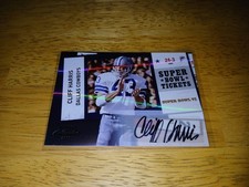 2010 Contenders CLIFF HARRIS Super Bowl Ticket Auto. Cowboys. Autograph. SP.
