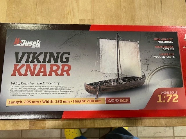 Dusek D013 - Viking Knarr - Kit Modelo Tablón Madera y Metal Escala 1/72 Foto 3 de 4