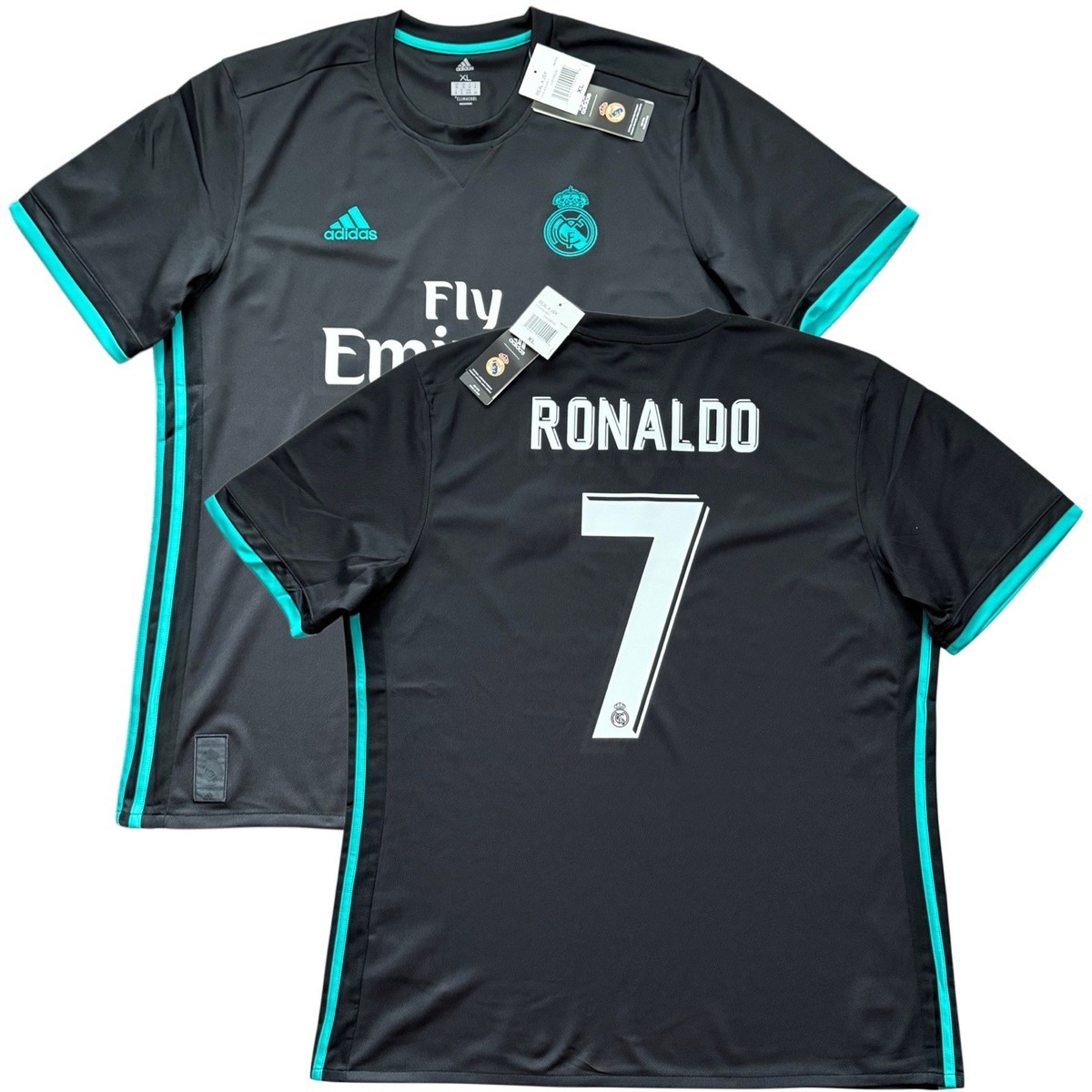 2017/18 Real Madrid Away Jersey #7 Ronaldo XL adidas Soccer La