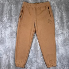 The North Face Heavyweight Relaxed Fit Sweatpants Womens Large Tan Logo NWT