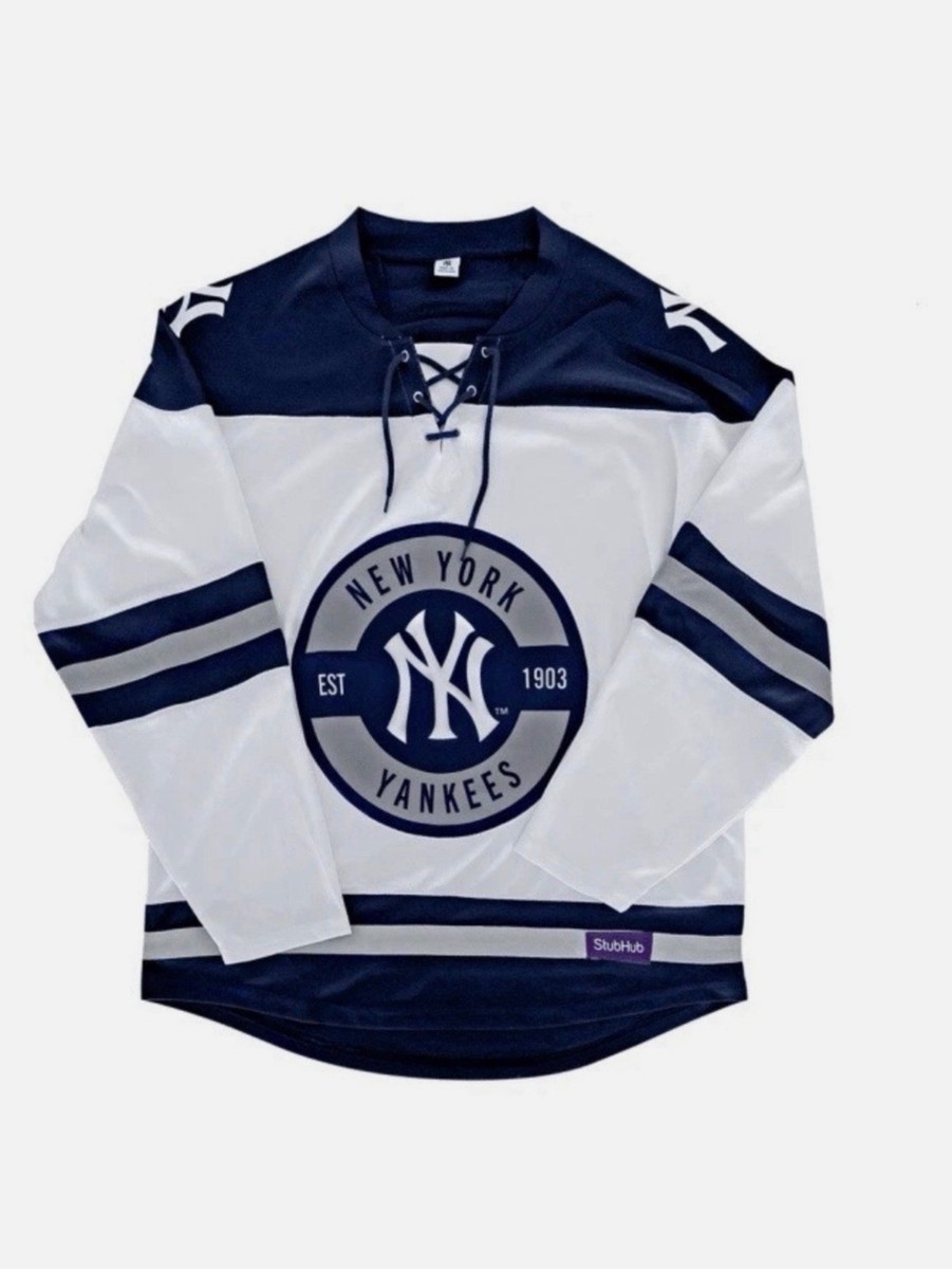 お値下げ2026 New York Yankees ホッケージャージ DKNY NY YANKEES HOCKEY JERSEY NIGHT SGA 4/17/2026 NEW YORK XL WHITE EST