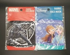 Marvel Black Panther  Disney Frozen Youth Kids Fabric Face Masks
