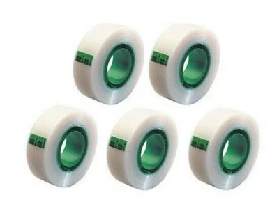5 X SCOTCH® MAGIC TAPE 810 KLEBEBAND 19mm x 33m lose Ware