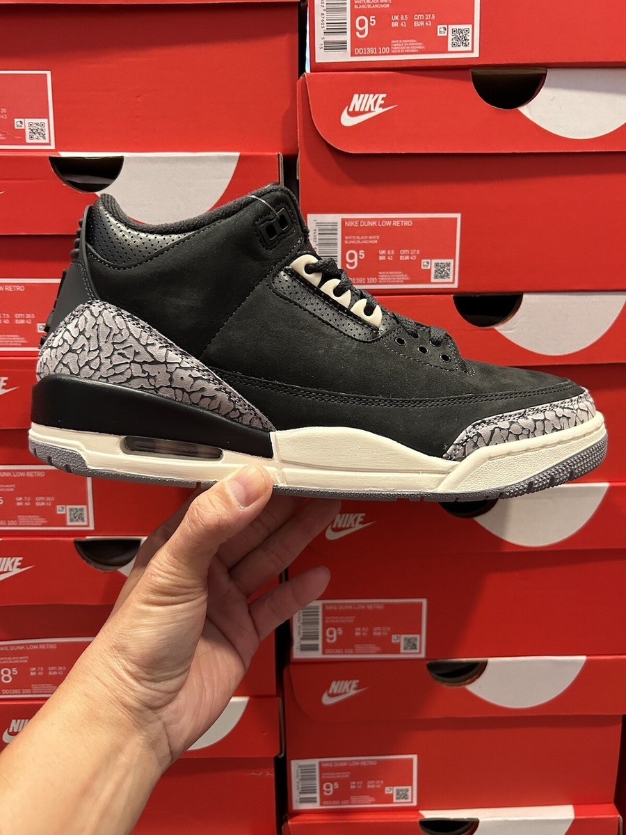 Air Jordan 3 Tinker Hatfield “Off Noir” Black - Men's Size