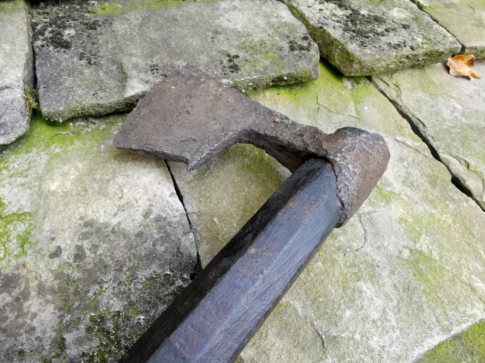 ARME D'HAST Medievale Veritable hache de guerre anglo normande 13em -14em - Photo 4/4