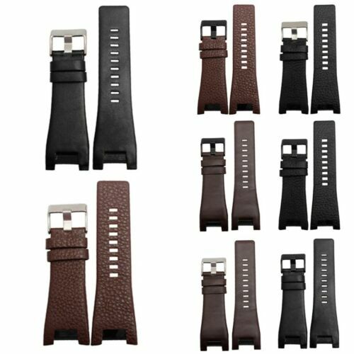 Bracelet Montre Cuir Veau Box Véritable - Gris - Largeur 21/16 Mm - Pour Lip Asymétrique/Cosmique - Neuf