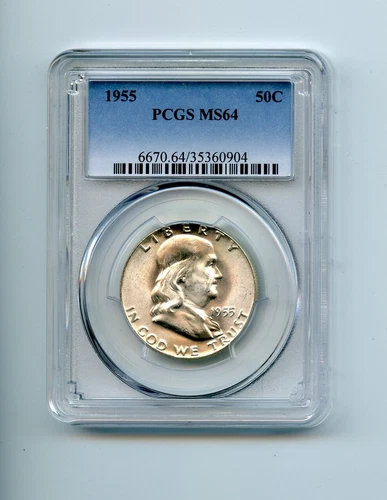 1955-P Franklin PCGS MS64 Half Dollar