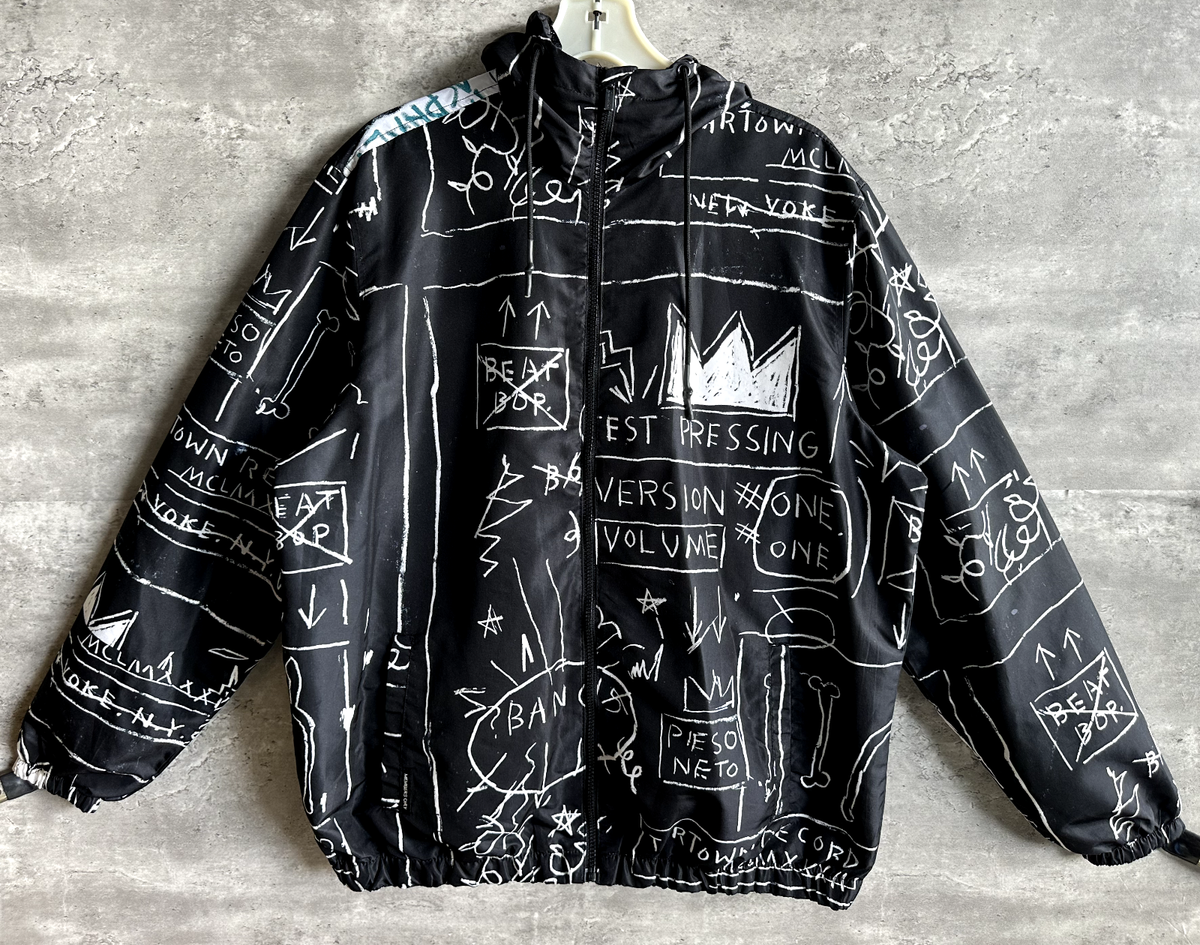 試着‼️glamb × JEAN-MICHEL BASQUIAT レザージャケット glamb（グラム）の「Basquiat riders（ライダースジャケット）」 - WEAR