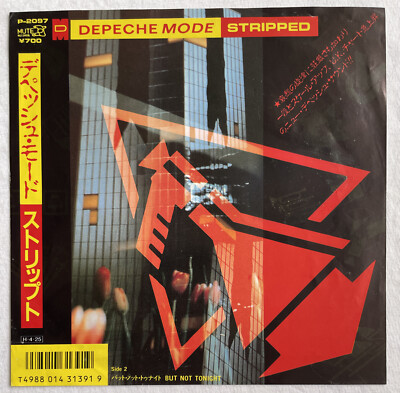 DEPECHE MODE -Stripped- Rare Japanese 7  + Pic/Lyric Insert (Vinyl Record)