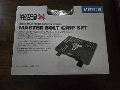 NEW Matco Tools MST6501B Master Bolt Grip Set Puller Kit 43pc