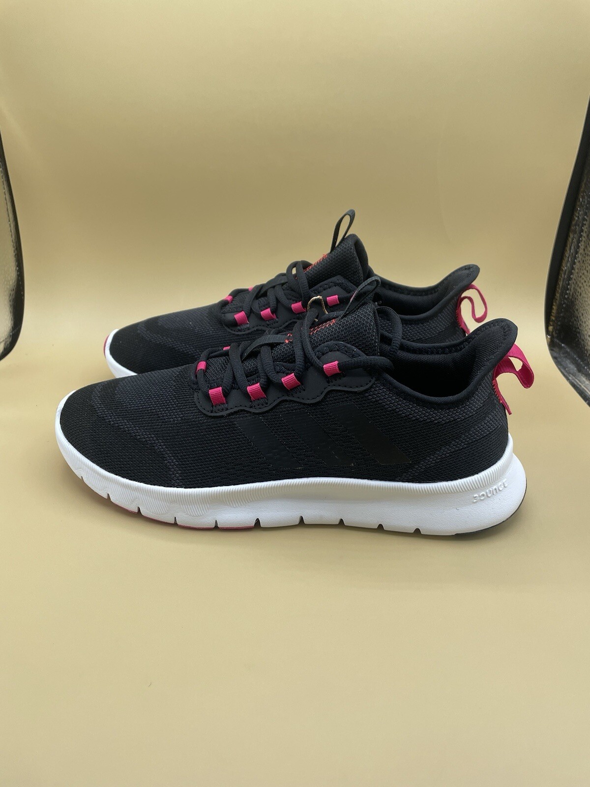 Sz 9 Adidas Nario Move Black Team Real Magenta Women Running Training Shoes NEW