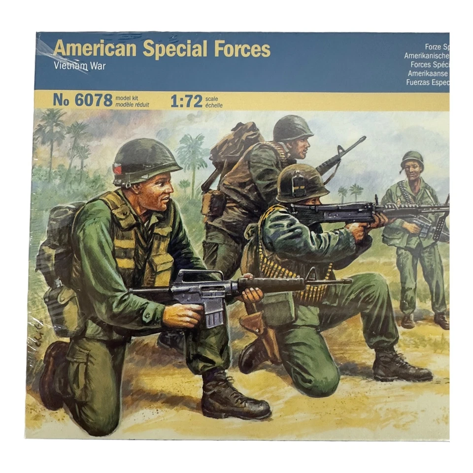 Lote de 2 figuras de las fuerzas especiales estadounidenses Italeri #6078 escala 1:72 - nuevas y selladas Foto 3 de 4