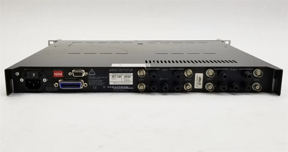 NEUTRIK RT-1M Rapid Test Multi-Tone Audio Analyzer Option DTMF w/Phantom Adapter - Image 3 of 4