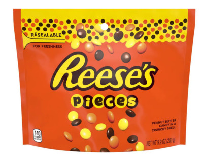 REESE'S PIECES Peanut Butter Crunchy Shell Candy 9.9 oz $13.87 FREE SHIPPING!!