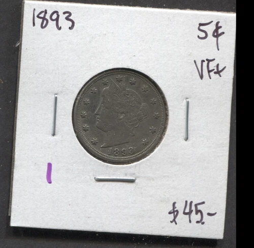 1893- Indian Head Cent- VF+