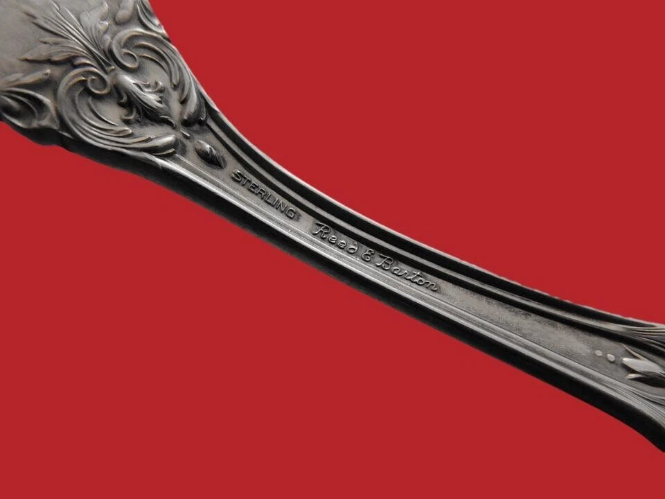 Juego personalizado de cuchara de pomelo de plata esterlina Borgoña por Reed and Barton 12 piezas 6" Foto 3 de 3