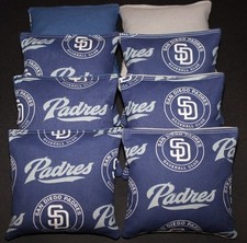 San Diego Padres CORNHOLE BEAN BAGS 8 ACA Regulation Game Toss Corn Hole Bags