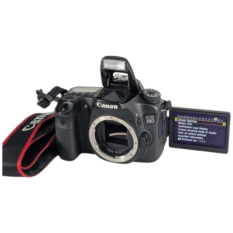 Corpo da câmera Canon EOS 70D DSLR • Obturador 19K • 2 baterias + carregador – Testado ✅ - Imagem 3 de 4