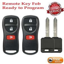 2x Entry Remote Control Keyless Key Fob For Nissan2 Ignition Car Key For Nissan