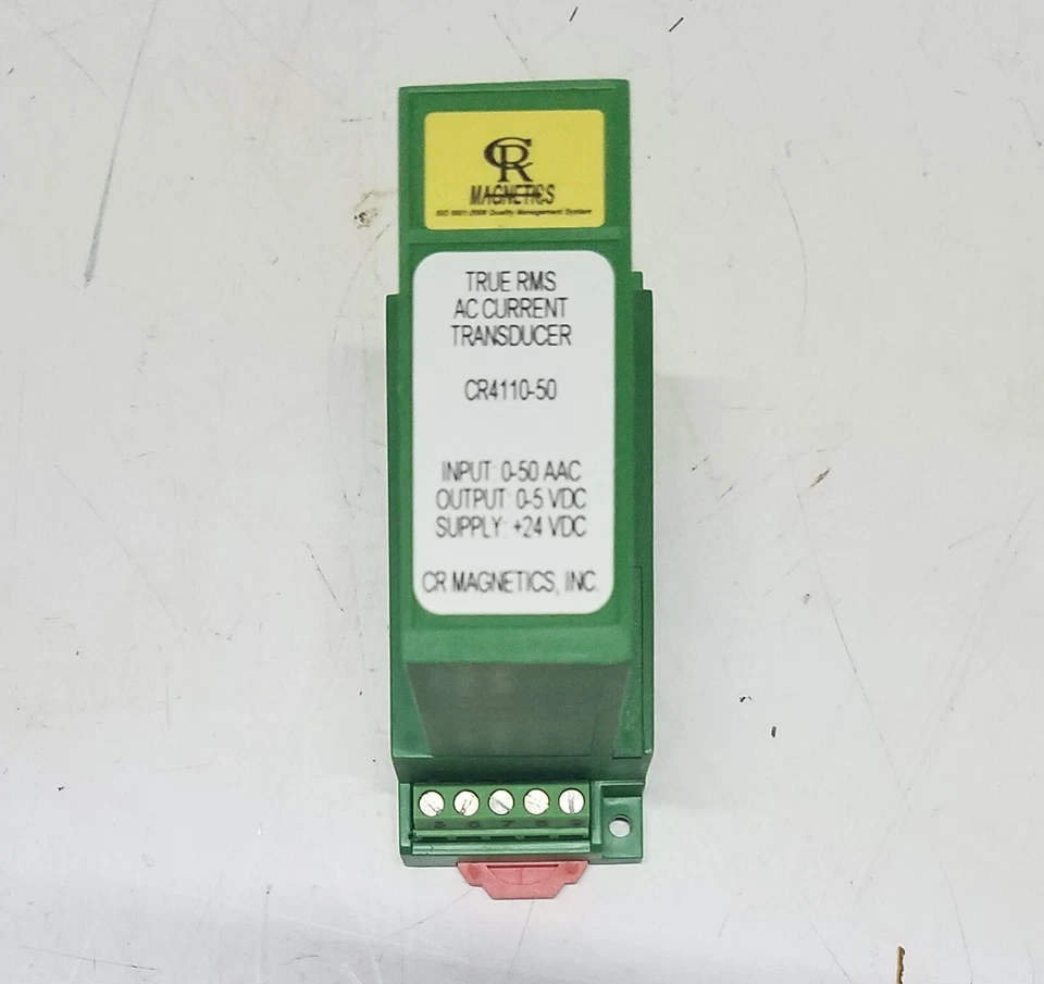 CR Magnetics CR4110-50 True RMS AC Current Transducer 0~5VDC Output - Image 3 of 4