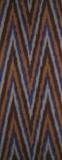 11 Yard HAND MADE UZBEK Natural 100 COTTON IKAT FABRIC 8967