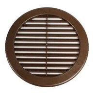 LüFtungsgitter Braun Ø 150 Mm Rund Abluftgitter Abluft Zuluft LüFtung Gitter Tru