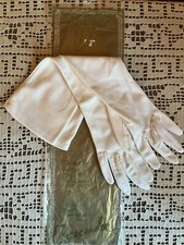 Vintage 1960's Crescendoe Caresse Fabric Opera Gloves Size 6 1/2 NOS