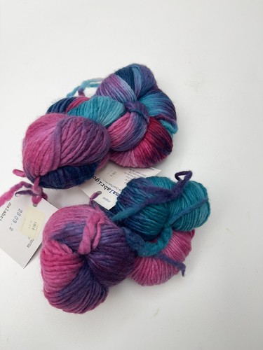 Hervidor de agua de hilo Malabrigo teñido pura lana merino peinado 216 yardas rosa turca lote de 2 - Imagen 7 de 7