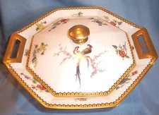Haviland EDEN DELUXE COVERED VEGETABLE SERVING BOWL Casserole Tureen w Lid Blois