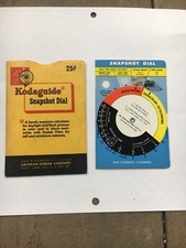 Vintage KODAK Snapshot / Flash Dial Kodaguide DIAL w/sleeve envelope Eastman