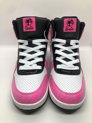 Mattel Barbie Lace Up High Top Sneakers Barbie Slides Girls Size