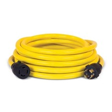 Generator Extension Cord 25 ft. NEMA L14-30P to L14-30R Yellow Weather Resistant