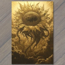 Art Print  Dark Sun Cult Surreal Floating Roots Apocalyptic Vision Monstrous Blo