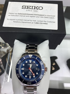 New Seiko Padi Solar Prospex Divers 200M Stainless Steel Men's Watch | eBay