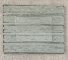 Hand-painted Rustic Distressed wooden Beadboard picture frame 4  x6  Green-Gray