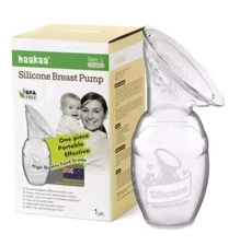 Haakaa Silicone Breast Pump, 4 oz Gen 1 BPA Free NEW