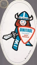 STICKERS. automobile. DINITROL. Vintage