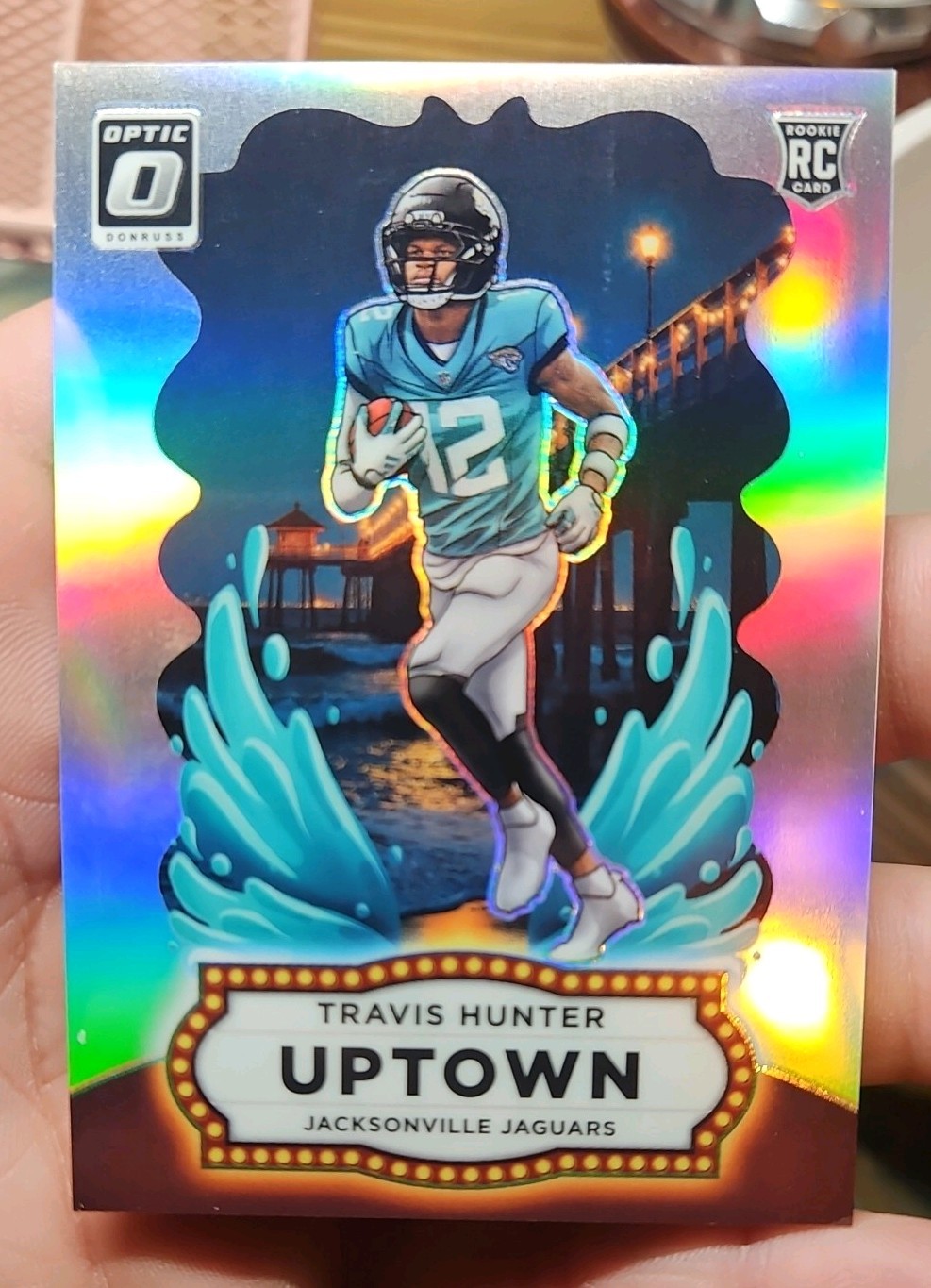 2025 Donruss Optic Travis Hunter UPTOWN RC Rookie #21 Jaguars