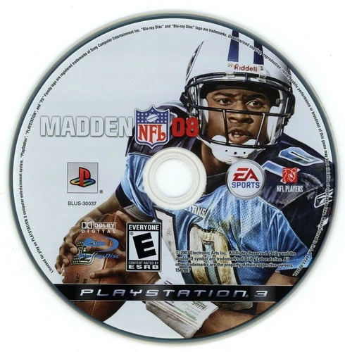 Madden NFL 08 (PS3 PlayStation 3, 2007) TESTED NO TRACKING