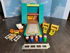 Vintage Fisher Price Little People Play Family A Frame House #990. COMPLETE