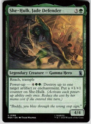 She Hulk Jade Defender 188 Marvel Super Heroes Magic the Gathering