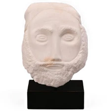 GARFIELD THOMAS SAGO Original Vintage Signed Stone Head Statue Bust Sculpture