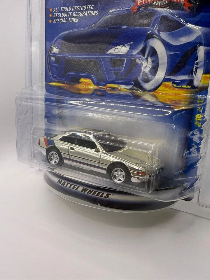 Hot Wheels BMW 850i 2001 Final Run Edition Chrome /  Real Riders / Sealed VHTF - Image 3 of 4